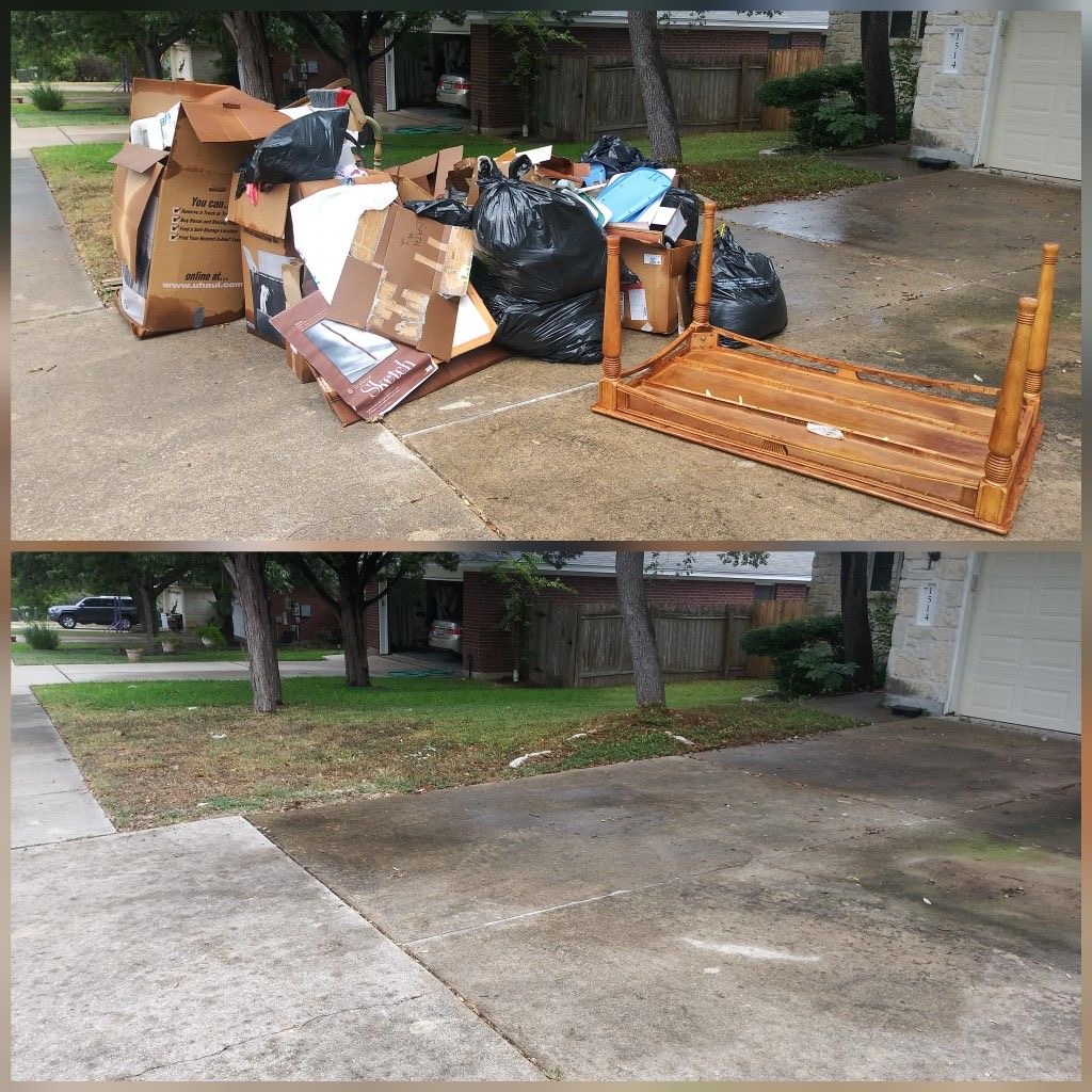 Furniture removal and hauling service — curbside pickup in Houston TX